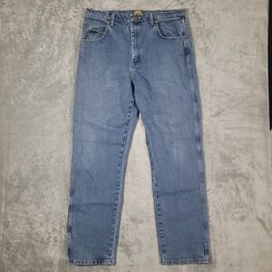 Cabela's Jeans Mens 36x33 Blue Straight Leg Denim Outdoor Gear Work Pants Medium